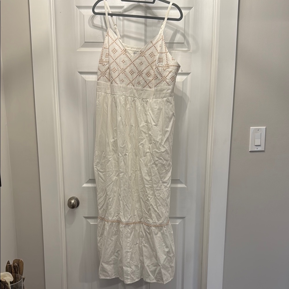 White Boho Maxi Dress